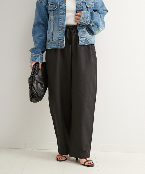 B.C STOCK（ベーセーストック）の「カーブワイドパンツ（その他パンツ・レディース・ホワイト/ブラウン/ブラック・FREE）」の8枚目の写真