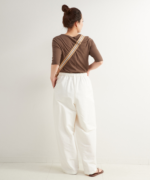 B.C STOCK（ベーセーストック）の「カーブワイドパンツ（その他パンツ・レディース・ホワイト/ブラウン/ブラック・FREE）」の13枚目の写真