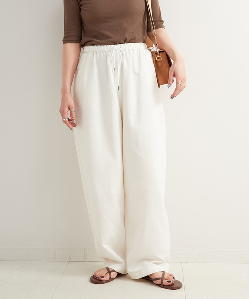 B.C STOCK（ベーセーストック）の「カーブワイドパンツ（その他パンツ・レディース・ホワイト/ブラウン/ブラック・FREE）」の14枚目の写真