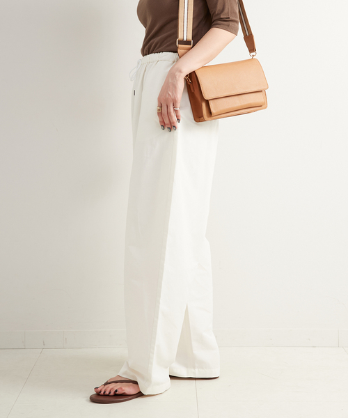 B.C STOCK（ベーセーストック）の「カーブワイドパンツ（その他パンツ・レディース・ホワイト/ブラウン/ブラック・FREE）」の15枚目の写真