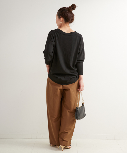 B.C STOCK（ベーセーストック）の「カーブワイドパンツ（その他パンツ・レディース・ホワイト/ブラウン/ブラック・FREE）」の19枚目の写真