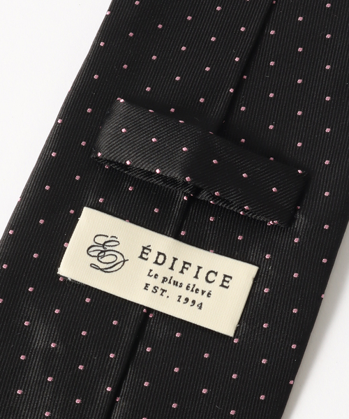 EDIFICE（エディフィス）の「AX ピンドットタイ（ネクタイ・メンズ・ネイビー・FREE）」の3枚目の写真
