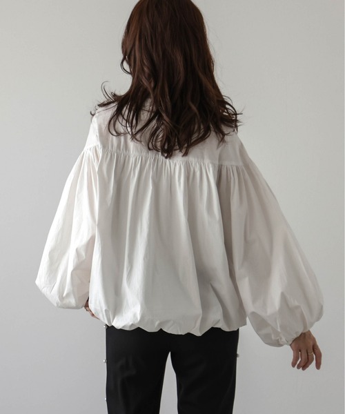 セール】バルーンシルエットリボンタイブラウス（シャツ/ブラウス  