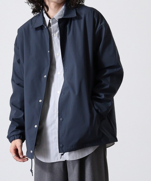TRUSS（トラス）の「TRUSS SUSTAINABLE リサイクルポリエステル コーチジャケット（その他アウター・メンズ・ブラック/ネイビー/ベージュ・M/L/XL）」の14枚目の写真