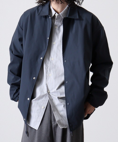 TRUSS（トラス）の「TRUSS SUSTAINABLE リサイクルポリエステル コーチジャケット（その他アウター・メンズ・ブラック/ネイビー/ベージュ・M/L/XL）」の15枚目の写真