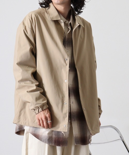 TRUSS（トラス）の「TRUSS SUSTAINABLE リサイクルポリエステル コーチジャケット（その他アウター・メンズ・ブラック/ネイビー/ベージュ・M/L/XL）」の11枚目の写真