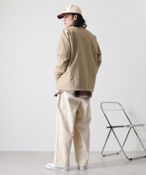 TRUSS（トラス）の「TRUSS SUSTAINABLE リサイクルポリエステル コーチジャケット（その他アウター・メンズ・ブラック/ネイビー/ベージュ・M/L/XL）」の13枚目の写真