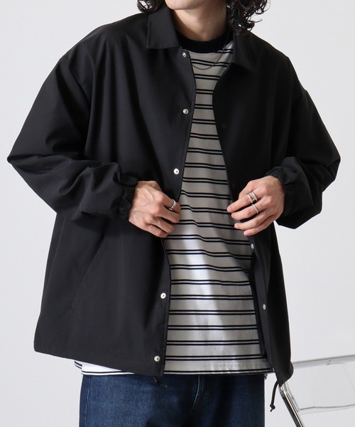 セール】TRUSS SUSTAINABLE リサイクルポリエステル コーチジャケット