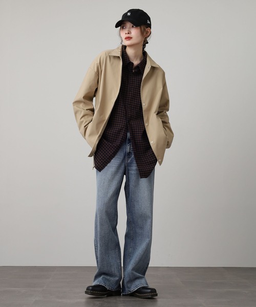 セール】TRUSS SUSTAINABLE リサイクルポリエステル コーチジャケット