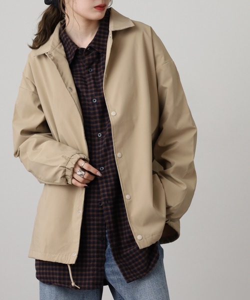 セール】TRUSS SUSTAINABLE リサイクルポリエステル コーチジャケット