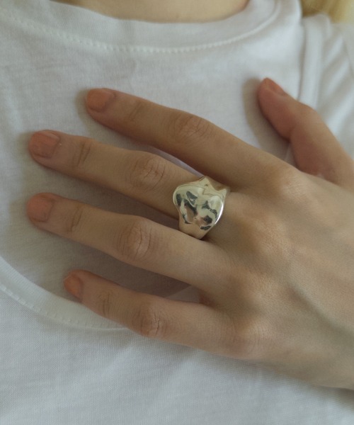 whoseA(フーシー)の「【silver925】Melt Wide Ring/ メルトワイド リング(リング・レディース・シルバー・14号/16号/18号)」の7枚目の写真
