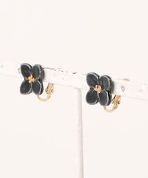 【IRODORI】小さな花のearring(黒)