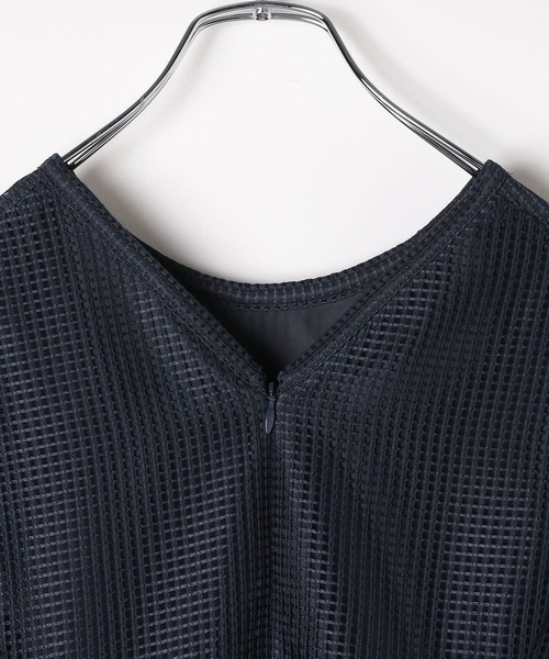 LEPSIM（レプシィム）の「【結婚式／オケージョン】格子レースカフスドレス　203258（ドレス・レディース・ネイビー/グリーン系その他・FREE）」の5枚目の写真