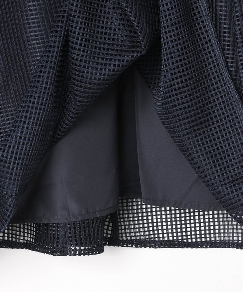 LEPSIM（レプシィム）の「【結婚式／オケージョン】格子レースカフスドレス　203258（ドレス・レディース・ネイビー/グリーン系その他・FREE）」の9枚目の写真