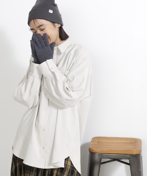 FOUND GOOD（ファウンドグッド）の「ユビアキニットテブクロ（手袋・レディース・ブラック/ベージュ/グレー系8/ブラウン系8/ブルー系6/レッド系5・FREE）」の9枚目の写真