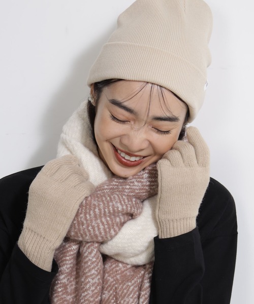 FOUND GOOD（ファウンドグッド）の「ユビアキニットテブクロ（手袋・レディース・ブラック/ベージュ/グレー系8/ブラウン系8/ブルー系6/レッド系5・FREE）」の13枚目の写真