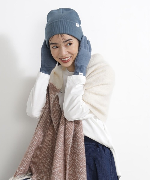 FOUND GOOD（ファウンドグッド）の「ユビアキニットテブクロ（手袋・レディース・ブラック/ベージュ/グレー系8/ブラウン系8/ブルー系6/レッド系5・FREE）」の15枚目の写真