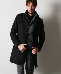 ハイダウェイニコル　コート　ミドル丈　ウール HIDEAWAYS NICOLE ハイダウェイ ニコル ウール 中綿入り ステンカラー