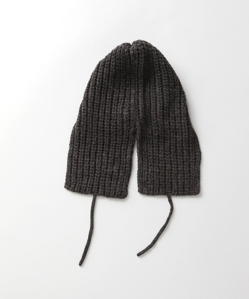 A part by（アパートバイ）の「バラクラバニットキャップ（ニットキャップ/ビーニー・レディース・ブラック/グレー・FREE）」の5枚目の写真
