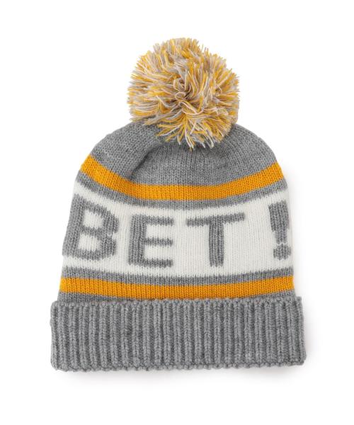 green label relaxing（グリーンレーベルリラクシング）の「【KIDS】GLR YouBet ニットボウ◆（ニットキャップ/ビーニー・キッズ・グレー/ネイビー・53cm）」の4枚目の写真