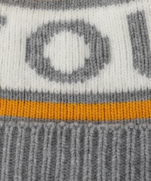 green label relaxing（グリーンレーベルリラクシング）の「【KIDS】GLR YouBet ニットボウ◆（ニットキャップ/ビーニー・キッズ・グレー/ネイビー・53cm）」の5枚目の写真