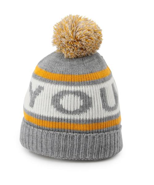 green label relaxing（グリーンレーベルリラクシング）の「【KIDS】GLR YouBet ニットボウ◆（ニットキャップ/ビーニー・キッズ・グレー/ネイビー・53cm）」の3枚目の写真