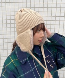 Casselini(キャセリーニ)リブニットイヤービーニー