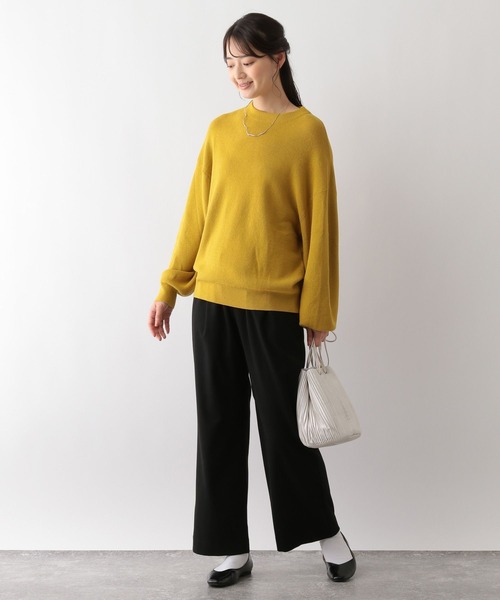 GLOBAL WORK Smile Seed Store(グローバルワーク スマイルシードストア)の「TR起毛ストレッチワイドパンツ/115993(その他パンツ・レディース・モカ/グレー系その他3/グレー系その他2/グレー系その他/ブラック・LARGE/SMALL/MEDIUM/X-LARGE)」の6枚目の写真