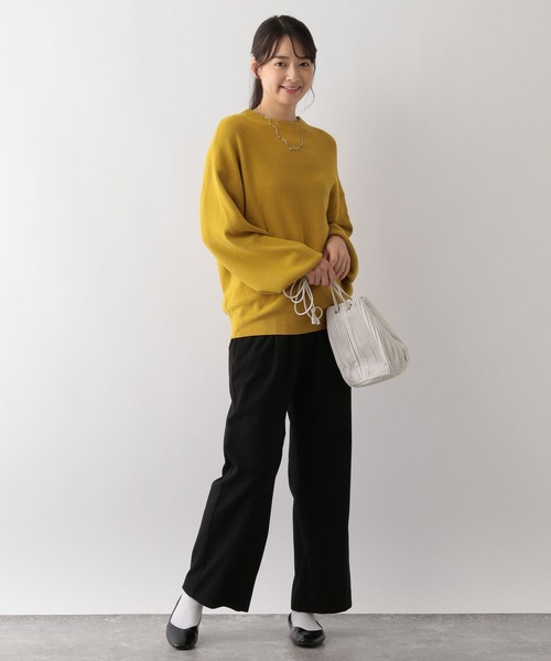 GLOBAL WORK Smile Seed Store(グローバルワーク スマイルシードストア)の「TR起毛ストレッチワイドパンツ/115993(その他パンツ・レディース・モカ/グレー系その他3/グレー系その他2/グレー系その他/ブラック・LARGE/SMALL/MEDIUM/X-LARGE)」の7枚目の写真