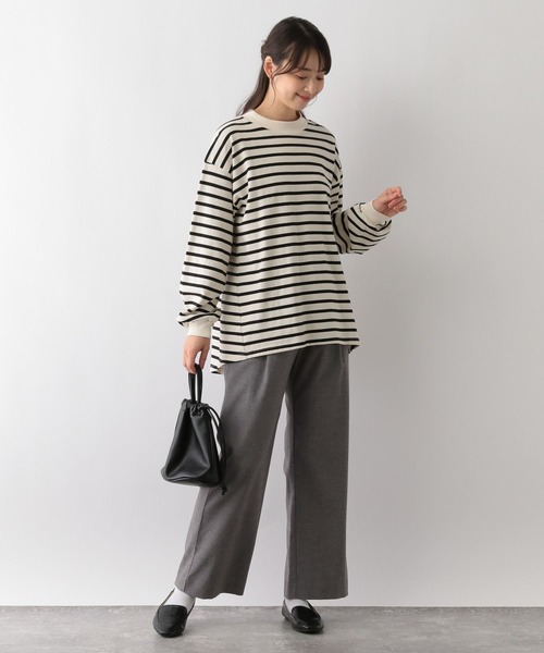 GLOBAL WORK Smile Seed Store(グローバルワーク スマイルシードストア)の「TR起毛ストレッチワイドパンツ/115993(その他パンツ・レディース・モカ/グレー系その他3/グレー系その他2/グレー系その他/ブラック・LARGE/SMALL/MEDIUM/X-LARGE)」の14枚目の写真
