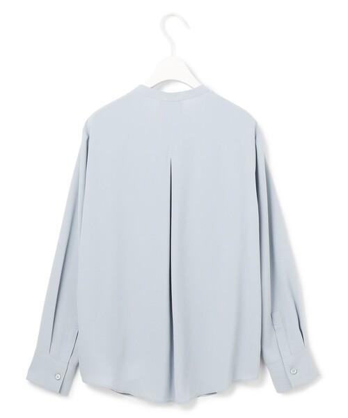 BackSatinAmunzen バンドカラーブラウス（シャツ/ブラウス）｜ICB