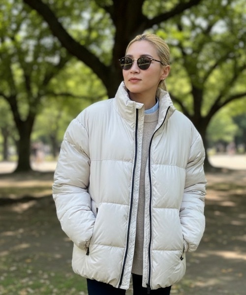 セール】IO Select / マイクロポリボリューム中綿ブルゾン（ダウン