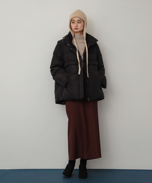 SENSE OF PLACE by URBAN RESEARCH（センスオブプレイスバイアーバンリサーチ）の「ニットフライトハット（ニットキャップ/ビーニー・レディース・アイボリー/グレー/ブラック・ONE）」の18枚目の写真