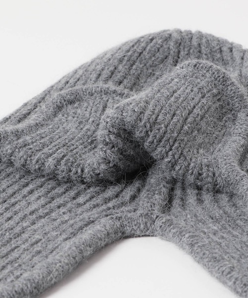 SENSE OF PLACE by URBAN RESEARCH（センスオブプレイスバイアーバンリサーチ）の「ニットフライトハット（ニットキャップ/ビーニー・レディース・アイボリー/グレー/ブラック・ONE）」の8枚目の写真