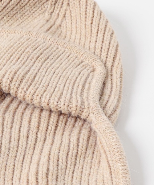 SENSE OF PLACE by URBAN RESEARCH（センスオブプレイスバイアーバンリサーチ）の「ニットフライトハット（ニットキャップ/ビーニー・レディース・アイボリー/グレー/ブラック・ONE）」の10枚目の写真