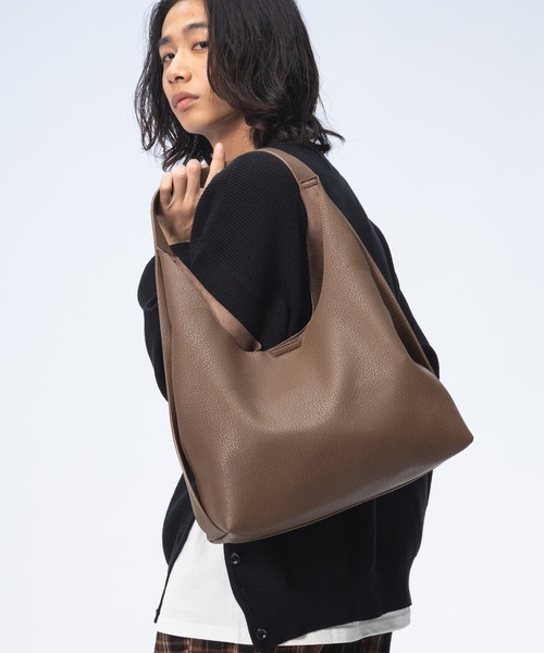 WOODENDOLL(ウッディンドール)の「WOODENDOLL トートバッグ ポーチ付き B24AW94(トートバッグ・メンズ・ブラウン/ブラック/アイボリー・-)」の4枚目の写真