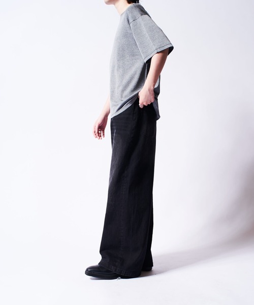 Lui's（ルイス）の「VIS/PO 杢調 ベーシックs/sニット（ニット/セーター・メンズ・レッド/ブラック/グレー・M/S）」の18枚目の写真