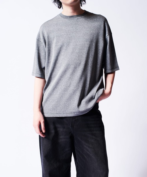 Lui's（ルイス）の「VIS/PO 杢調 ベーシックs/sニット（ニット/セーター・メンズ・レッド/ブラック/グレー・M/S）」の12枚目の写真