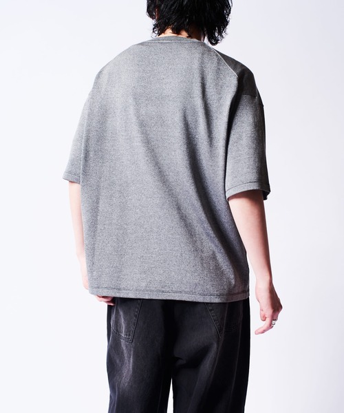 Lui's（ルイス）の「VIS/PO 杢調 ベーシックs/sニット（ニット/セーター・メンズ・レッド/ブラック/グレー・M/S）」の15枚目の写真