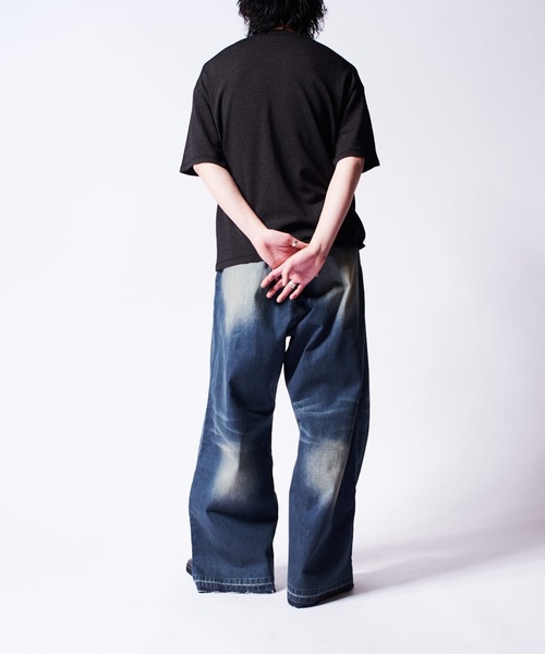 Lui's（ルイス）の「VIS/PO 杢調 ベーシックs/sニット（ニット/セーター・メンズ・レッド/ブラック/グレー・M/S）」の11枚目の写真