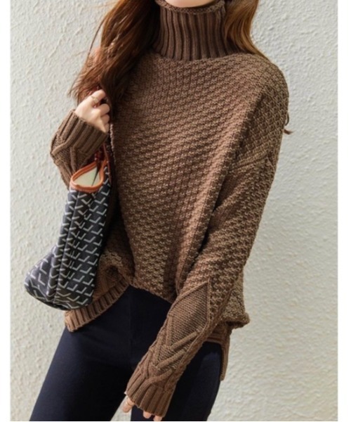 特価 ニットー バルゴン 未開封新品極美品デッドストック 当時物オリジナル保証 セール】ぽこぽこ編みタートルニット（ニット/セーター）｜LADY LIKE