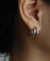 【Bz】EK199/ダブルフープリングピアス/両耳用