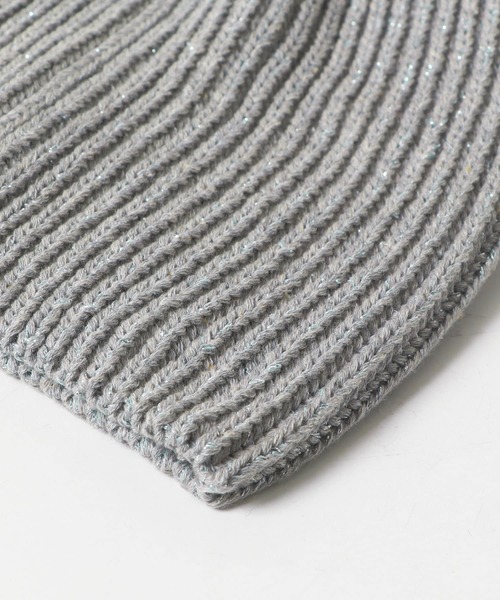 URBAN RESEARCH Sonny Label(アーバンリサーチサニーレーベル)の「ラメニットワッチ(ニットキャップ/ビーニー・レディース・ライトグレー/ネイビー/グレー・ONE)」の11枚目の写真