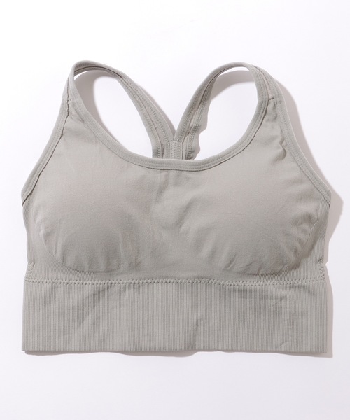 Lace Ladies（レースレディース）の「ソリッドカラー ホック付き バック クロス ハーフトップ（スポーツブラ・レディース・ブルー/グレー/ブラック/ベージュ/ミント・XL/M/L）」の17枚目の写真