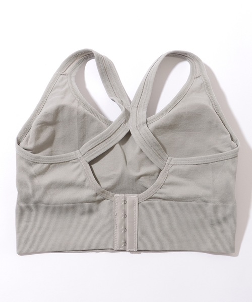 Lace Ladies（レースレディース）の「ソリッドカラー ホック付き バック クロス ハーフトップ（スポーツブラ・レディース・ブルー/グレー/ブラック/ベージュ/ミント・XL/M/L）」の16枚目の写真