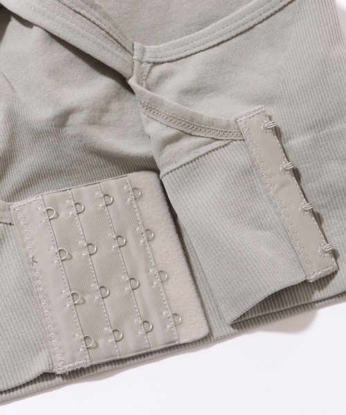 Lace Ladies（レースレディース）の「ソリッドカラー ホック付き バック クロス ハーフトップ（スポーツブラ・レディース・ブルー/グレー/ブラック/ベージュ/ミント・XL/M/L）」の15枚目の写真