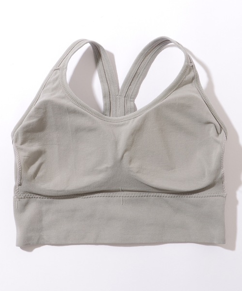 Lace Ladies（レースレディース）の「ソリッドカラー ホック付き バック クロス ハーフトップ（スポーツブラ・レディース・ブルー/グレー/ブラック/ベージュ/ミント・XL/M/L）」の11枚目の写真