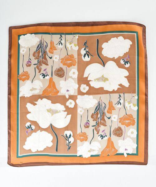 rps（アールピーエス）の「リング付きスカーフ（バンダナ/スカーフ・レディース・ブラック/ライトベージュ/サックスブルー/チャコールグレー/グレイッシュブルー/ダークグリーン/ブルー/ホワイト/ベージュ/オレンジ・フリー）」の22枚目の写真