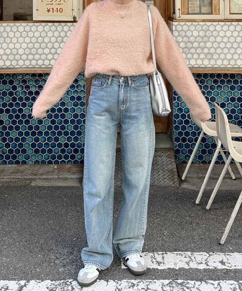 LE MORE（リモア）の「ブークレウールニット（ニット/セーター・レディース・レッド/ピンク/チャコール/アイボリー・FREE）」の19枚目の写真