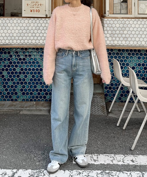 LE MORE（リモア）の「ブークレウールニット（ニット/セーター・レディース・レッド/ピンク/チャコール/アイボリー・FREE）」の20枚目の写真